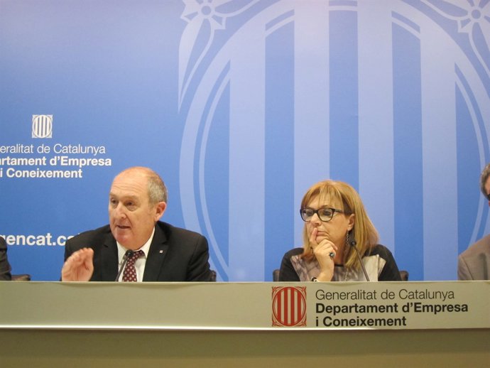  El Secr. D'empresa J.Aregio I La Dtora. De l'ACC M.Ribera