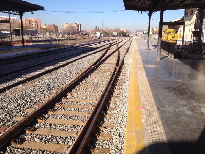 Vías del tren de Granada