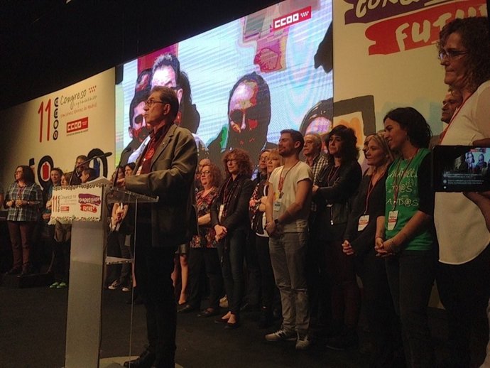 Jaime Cedrún en el XI Congreso de CCOO Madrid