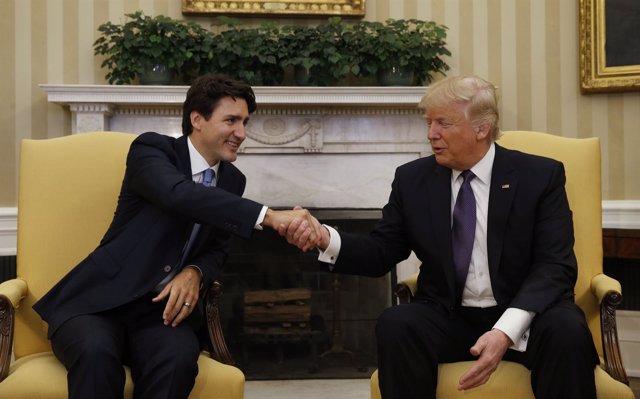 Junstin Trudeau y Donald Trump