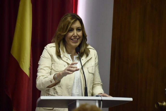 Susana Díaz en Villafranca de los Barros (Badajoz)