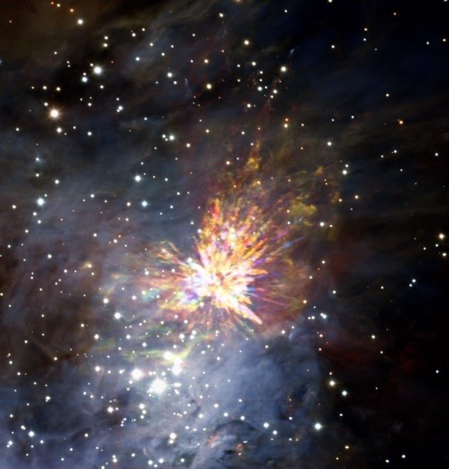 ALMA observa una explosión estelar en Orion