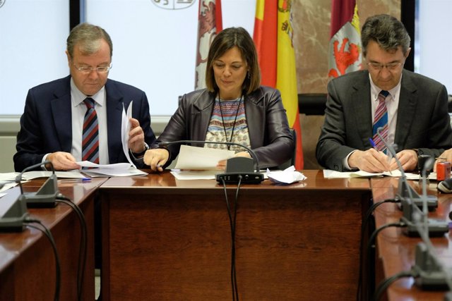 Antonio Silván, Milagros Marcos y Juan Martínez Majo. 