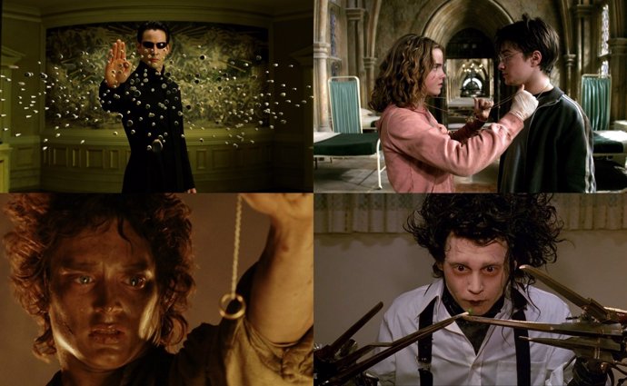 Matrix, Harry Potter, El Señor de los Anillos y Eduardo Manostijeras
