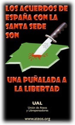 Cartel de la Asociación de Ateos de Madrid