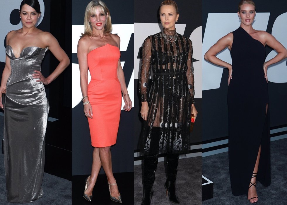 Elsa Pataky y Charlize Theron juntas en la premiere de 'Fast & Furious 8' en NY