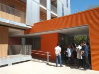 Estudiantes de Arquitectura de la Universidad de Sevilla conocen los Alojamientos Protegidos de San Bernardo