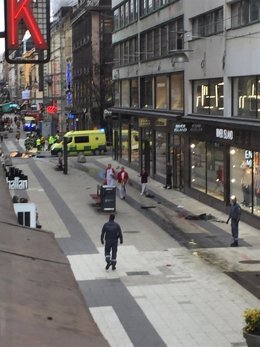 Atentado con un camión en Estocolmo
