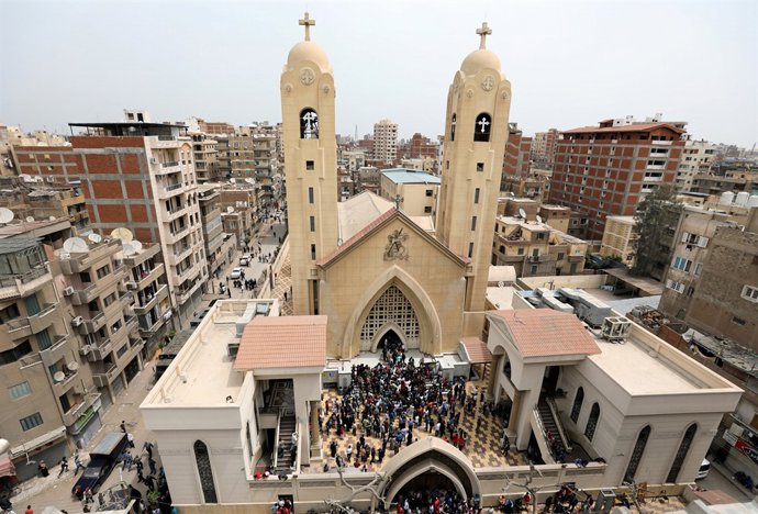 Atentado en la iglesia copta de San Jorge, en Tanta, Egipto.
