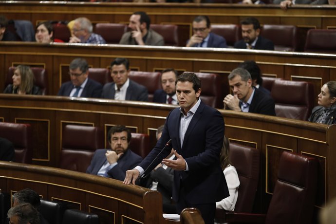 Albert Rivera en la sessió de control al Govern al Congrés