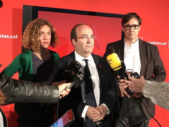 Meritxell Batet, Miquel Iceta i Salvador Illa (PSC)