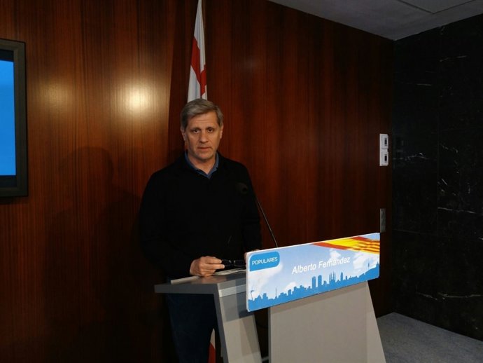 El president del PP a l'Ajuntament de Barcelona, Alberto Fernández