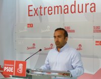 El PSOE extremeño lamenta el "bandolerismo presupuestario" de Rajoy en la inversión hacia la comunidad