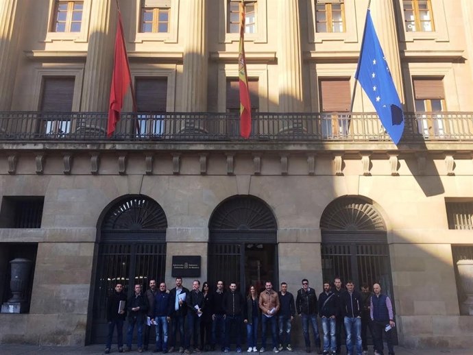 Representantes de la Comisión de Personal de Policía Foral