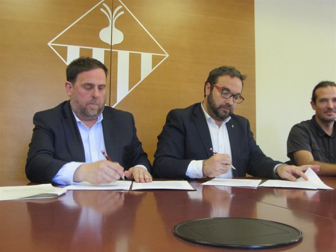 Oriol Junqueras y Juli Fernández               