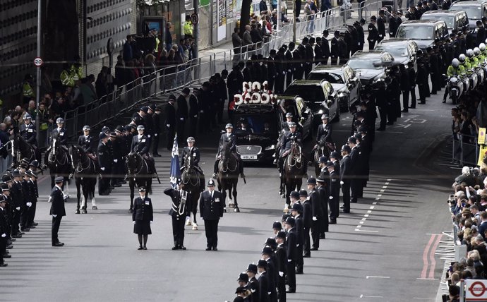 Funeral por el policía asesinado en Westminster