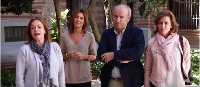Isabel Rosell, Carmen Castell, Pedro Corral e Isabel Martínez-Cubells