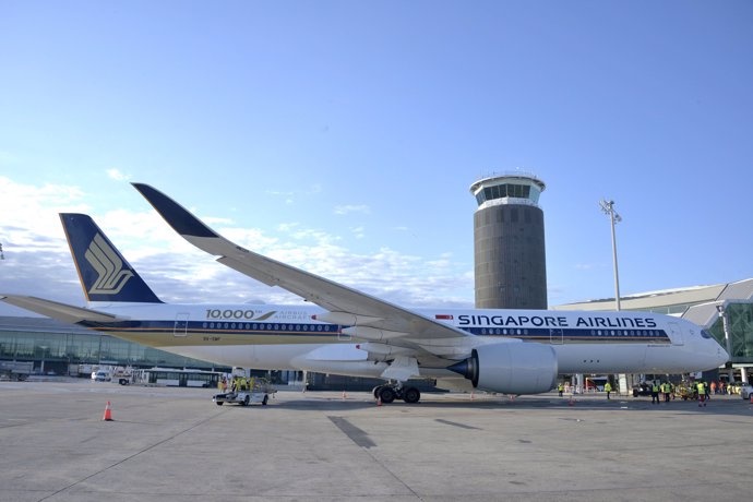 Avió de Singapore Airlines a Barcelona