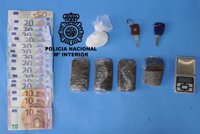 Dos presuntos traficantes detenidos en Burgos en posesión de casi 400 gramos de hachís