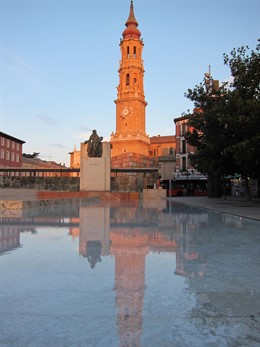 La Seo y Fuente de Goya en picado