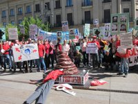 Nueva protesta de policías forales y locales contra la ley y para exigir la dimisión de Beaumont
