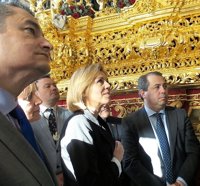 Cospedal asiste a la misa de ofrenda al Ejército en el convento de Capuchinos de Jerez