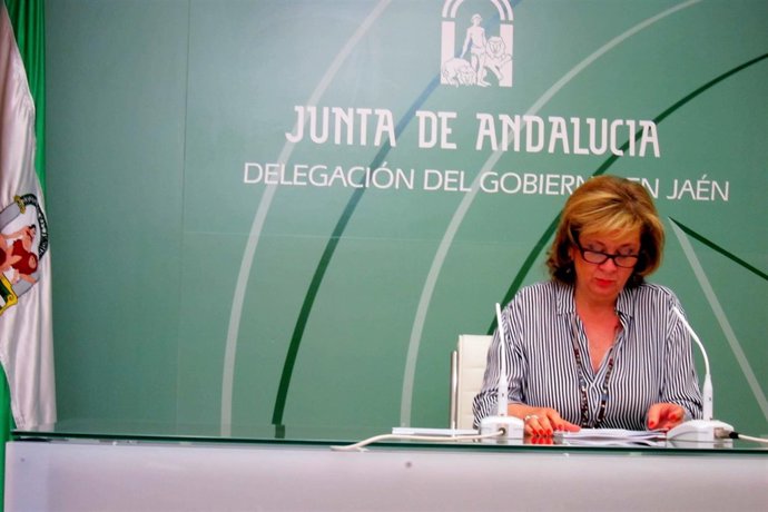 Teresa Vega en la rueda de prensa.