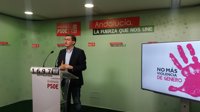 PSOE-A urge al Gobierno a "acelerar" pacto de estado contra violencia machista y a incluir propuestas socialistas