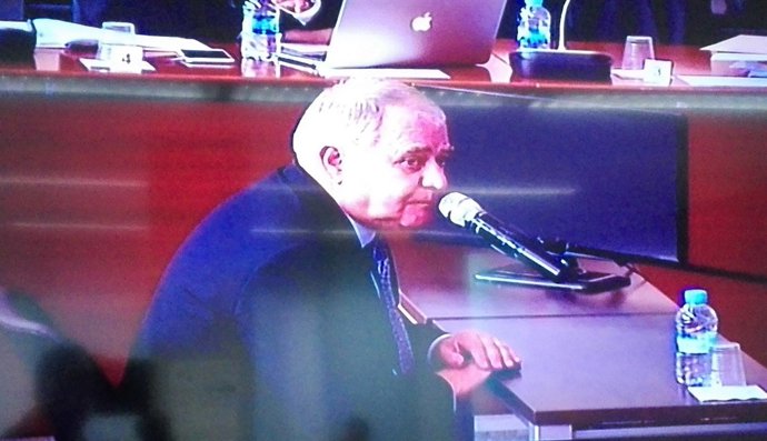 L'extresorer de CDC Andreu Viloca en el judici del cas Palau