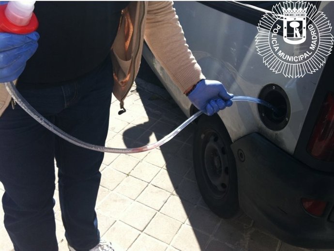 Imagen del gasóleo intervenido que vendía un particular