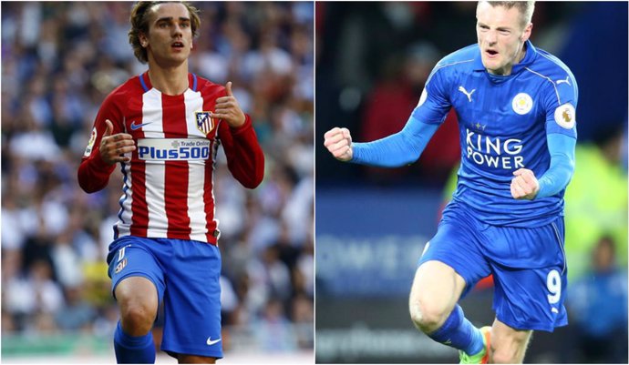 Griezmann y Vardy, protagonistas del Atlético - Leicester