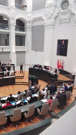 Pleno en el Ayuntamiento de Madrid