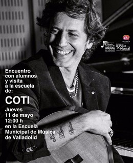 Promoción del encuentro de Coti en la Escuela de Música