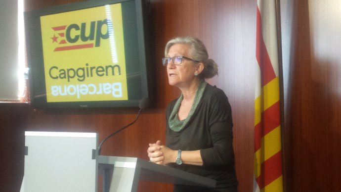 La líder  de la CUP a l'Ajuntament de Barcelona, María José Lecha