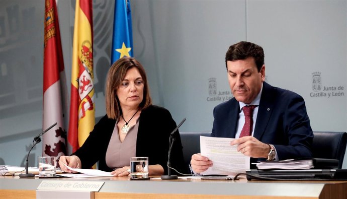 Marcos y Fernández Carriedo tras el Consejo de Gobierno