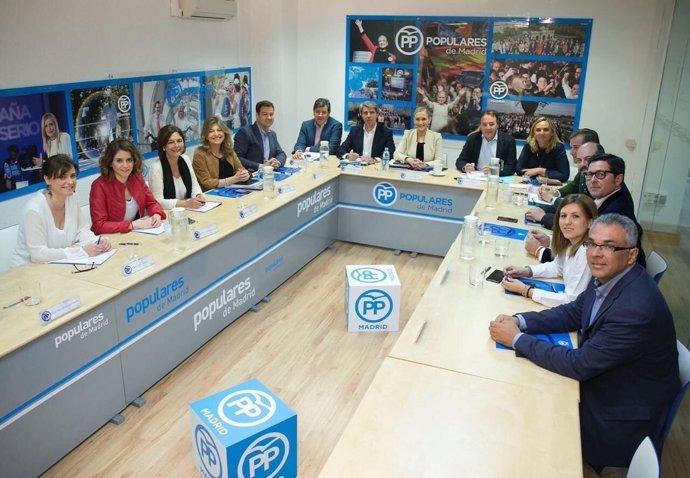 Imagen de la reunión del Comité de Dirección del PP de Madrid