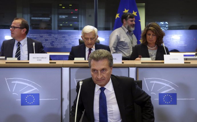 El comisario alemán Günther Oettinger