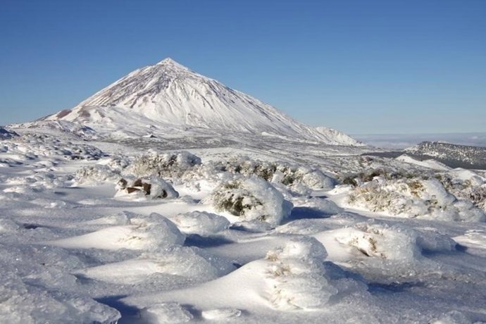Parque Nacional del Teide nevado