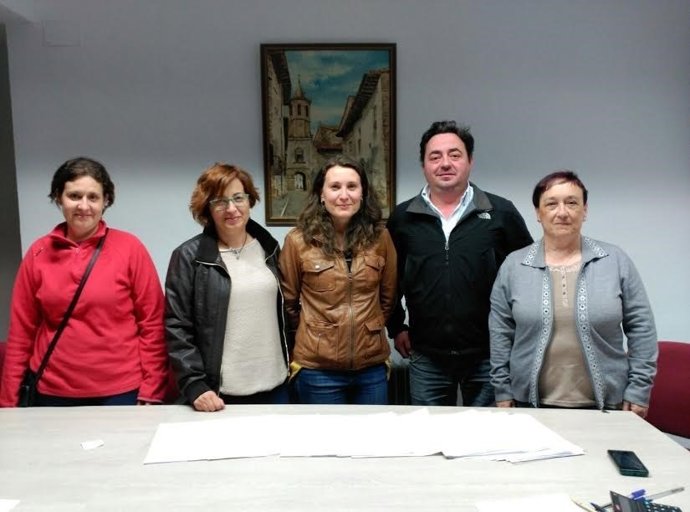 Impulsores de la petición de un aula de EOI en Cantavieja