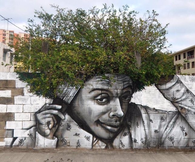 Arte callejero y naturaleza
