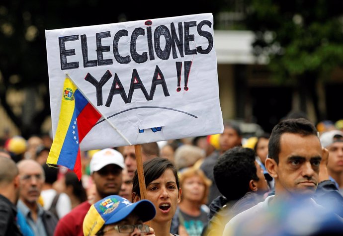 Protesta contra el Gobierno de Nicolás Maduro en Caracas