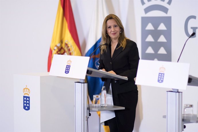 Rosa Dávila, consejera de Hacienda en rueda de prensa tras el consejo de Gobiern