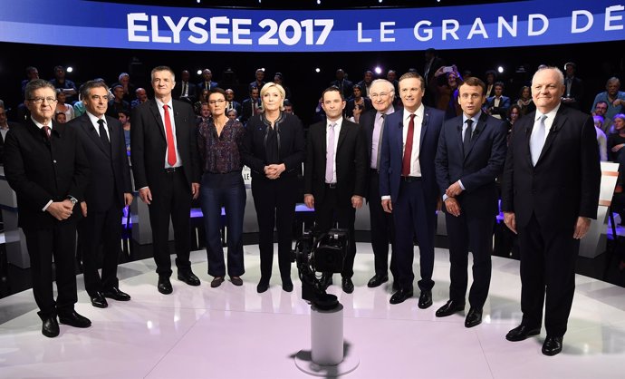 Debate entre candidatos a la Presidencia de Francia