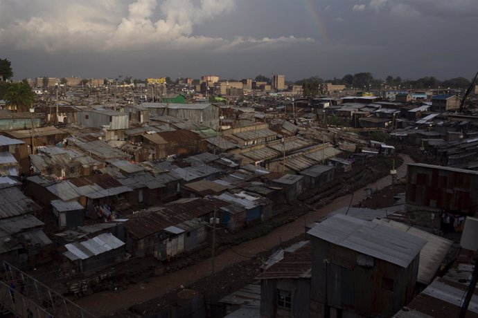 Poblado chabolista en Nairobi