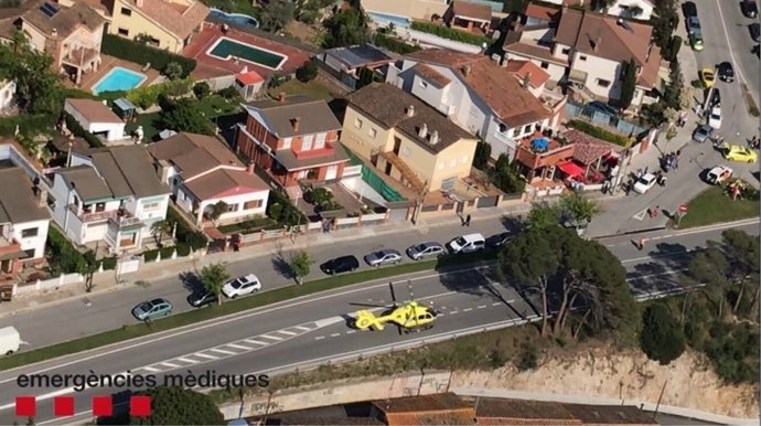 Accident de trànsit a Sant Fost de Campsentelles (Barcelona)