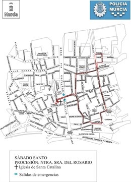 Itinerario Sábado Santo Nuestra Señora del Rosario