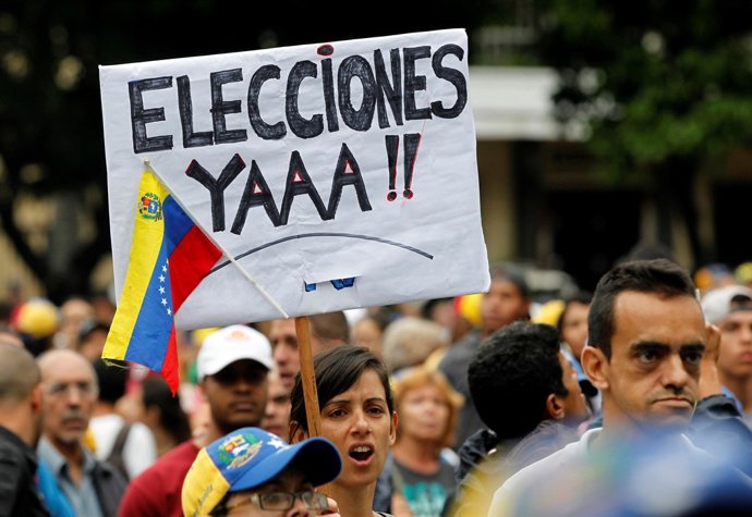 Protesta contra el Gobierno de Nicolás Maduro en Caracas