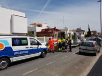 Un motorista herido tras colisionar con un vehículo en la zona de Nervión de Sevilla