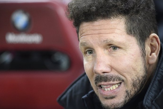 El técnico del Atlético de Madrid, Diego Pablo Simeone