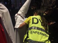 Tres atendidos, dos de ellos graves, durante las procesiones del sábado en Cáceres